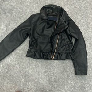 Girls pleather jacket. Size 5/6